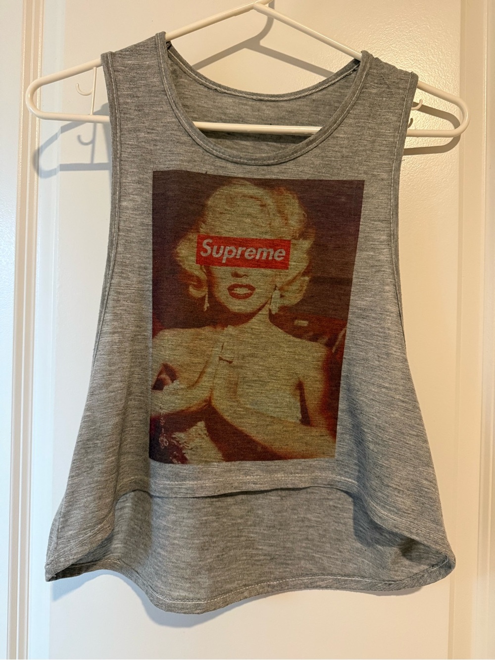 Supreme Marilyn Monroe Graphic Tank Top Gray Sleeveless Streetwear